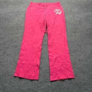 Y2K old navy women's flare sweatpants hot pink size medium
